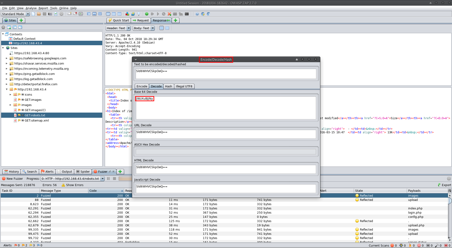 decode base64 password